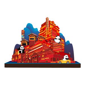 重庆旅游景点纪念品3D立体拼图