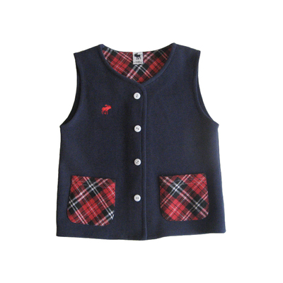 马甲儿童宝宝单层纯棉磨绒螺纹