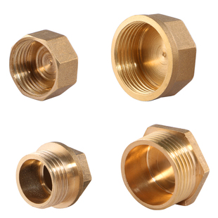 全铜内丝外丝堵头4分6分1寸管帽管塞堵盖闷头304不锈钢DN15 20 25