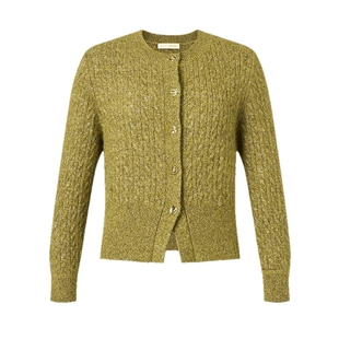 【桑蚕丝羊绒】ELSEWHERE珂思商场同款云朵毛针织衫女2025冬新款