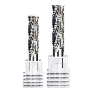 白钢4刃波刃立铣刀高速钢铣刀钢用粗皮铣刀河冶501材料四刃开粗刀