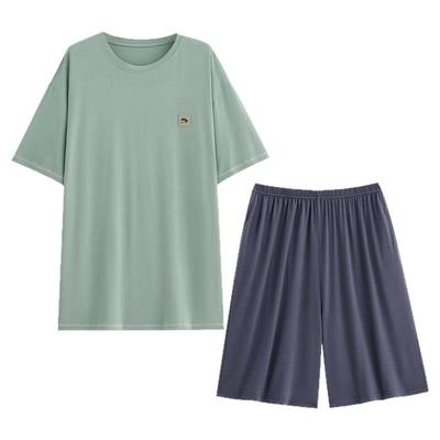 睡衣男士夏季莫代尔短袖家居服