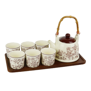 中古风陶瓷泡茶壶茶具套装礼盒水壶茶杯乔迁新居结婚实用礼物生日