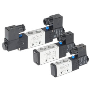 气动电子电磁阀4V220二4v210三位五通230C-08气缸控制换向阀DC24V
