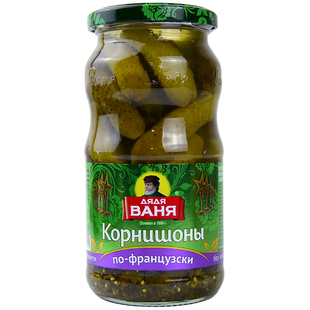 俄罗斯酸黄瓜罐头进口瓦尼亚老爹腌黄瓜下饭菜泡菜咸菜西餐沙拉