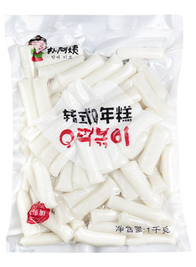 朴阿姨韩式年糕条1kg软糯Q弹速食