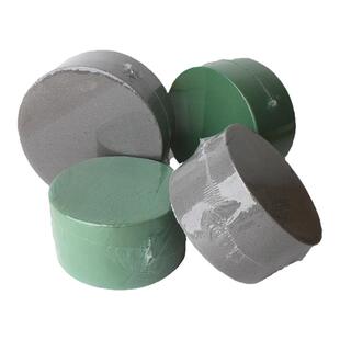 圆形花泥圆形花泥块插花泥抱抱桶圆柱花泥小香风插花礼盒福桶底座