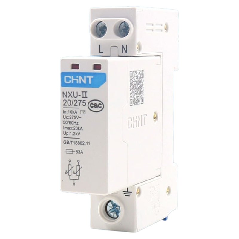 CHNT正泰浪涌保护器275V家用电涌NXU-II 2P 20kA避雷器代替NU6-Ⅱ