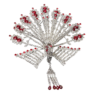 戏曲剧青衣花旦小姐古装发髻旦角包头用品水钻头饰头面九尾大正凤