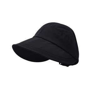 赵露思同款防晒帽遮阳大头围鸭舌渔夫帽可扎高马尾丸子头大号大码