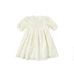 benebene韩国童装新款儿童天鹅绒连衣裙春夏女童纯色公主裙宝宝