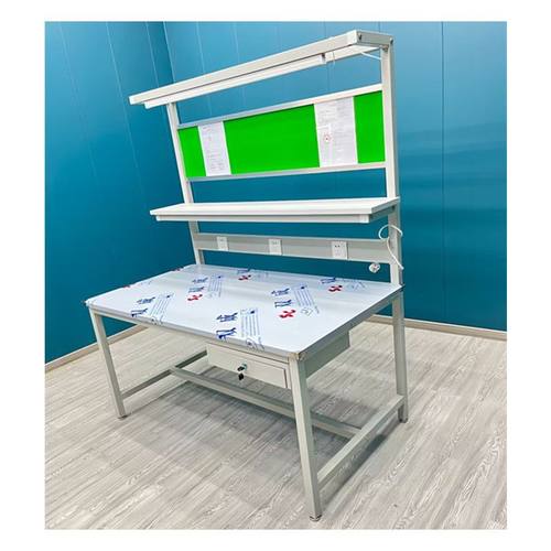 不锈钢桌面工作台工厂车间装配维修检验打包带抽屉操作桌专用304