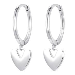 在暴雪时分赵今麦同款S925纯银爱心耳环女2025年新款耳坠耳圈耳饰