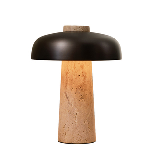 CASA客厅摆件台灯高级感充电复古座灯侘寂风书写卧室床头护眼灯