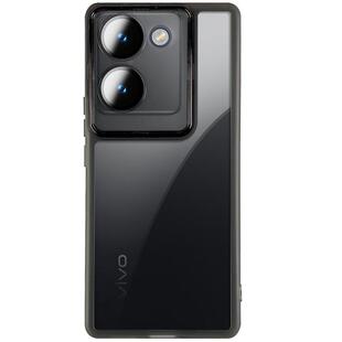 适用于vivoy100自带镜头膜手机壳y100新款曲面屏保护套V2313A透明黑硅胶y100t镜头全包5G防摔vivo男女情侣