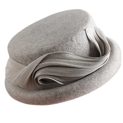 100%羊毛礼帽女法式高级感平顶帽