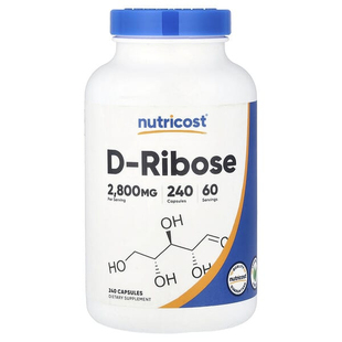 Nutricost D-核糖胶囊碳水化合物ATP支持心脏健康守护肌肉能量