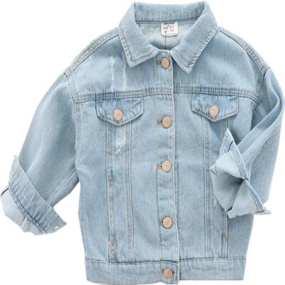 儿童女孩宽松兔子刺绣夹克潮