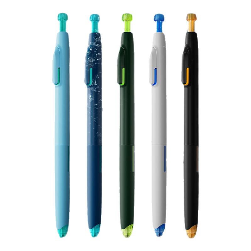 【新品】点石制笔深海时空舱按动式中性笔黑色速干静音签字笔0.5学习考试用高颜值刷题太空舱练字黑笔ds-0144