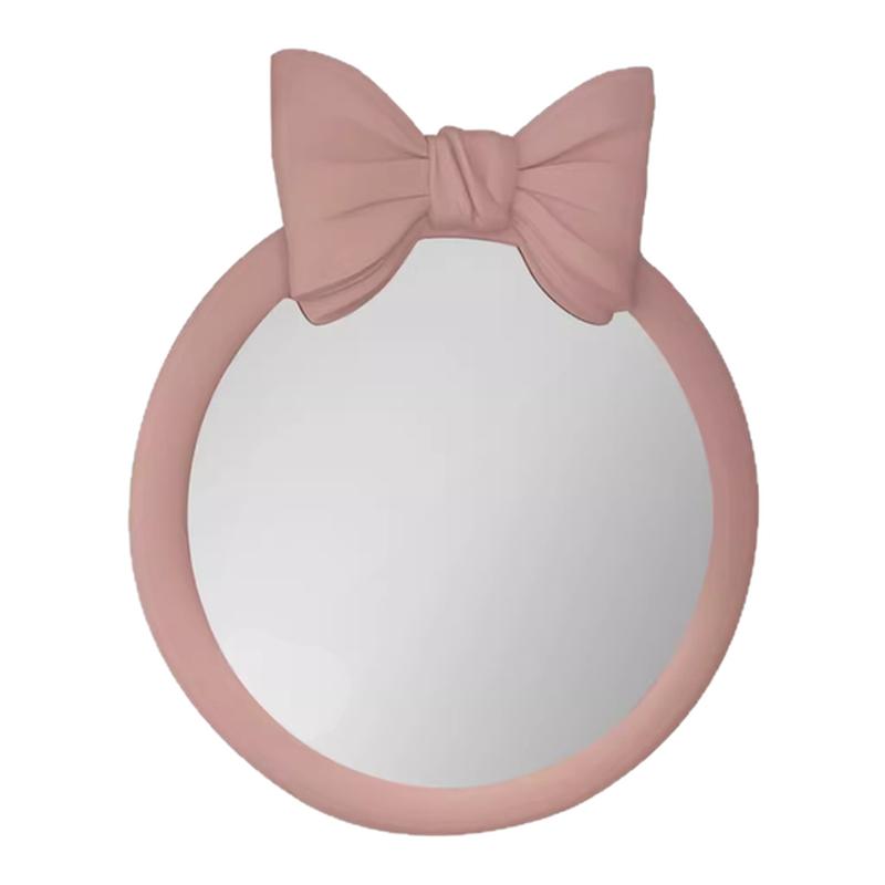 创意蝴蝶结设计化妆镜智能led发光浴室镜家用卫生间洗漱镜装饰镜