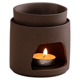 陶瓷室内家用香薰炉檀香粉防干烧蜡烛熏香灯复古浪漫创意送蜡烛托