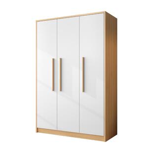 加深衣柜家用卧室现代简约出租房用收纳储物小户型原木对开门衣橱