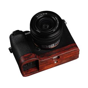 索尼A7C2黑檀木手柄A7CR A7M3 A7M4 A7R3 A7R5超轻实木相机保护座