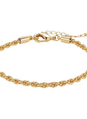 麻花手链女款轻奢精致女生手饰