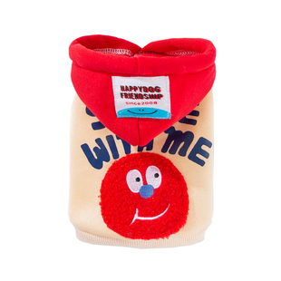 小狗狗衣服可爱搞怪秋季可牵引卫衣泰迪比熊猫咪小型幼犬宠物冬天