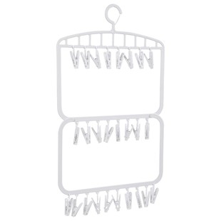 儿童衣架家用挂衣架收纳神器婴儿袜子多夹子晾晒架多功能宿舍无痕