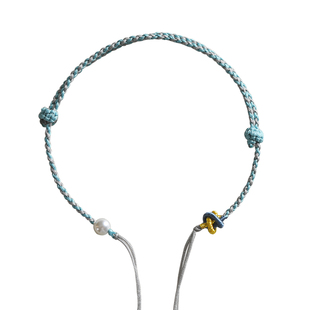 本命年红绳手链编绳diy半成品可穿珠黄金铜钱珍珠平安扣编织手绳