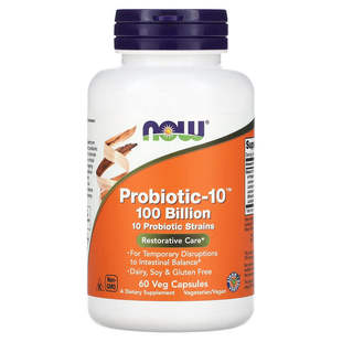 美国NOW益生菌10种菌1000亿Probiotic-10肠胃消化免疫100Billion