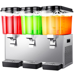 美莱特大容量商用冷饮机三缸自助餐酸梅汤制冷果汁机冷热饮料机器