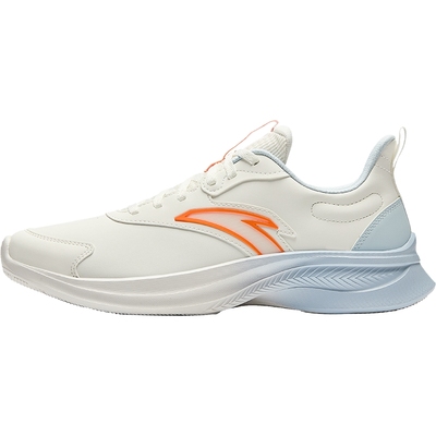 安踏皮面防水男子跑鞋