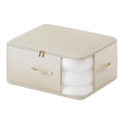 贡缎双层压缩可视棉被防尘整理袋