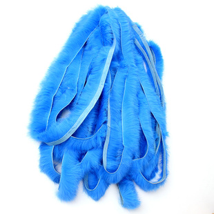 兔毛边条花边手工装饰材料毛毛边兔毛毛条辅料服装配件皮草兔毛条