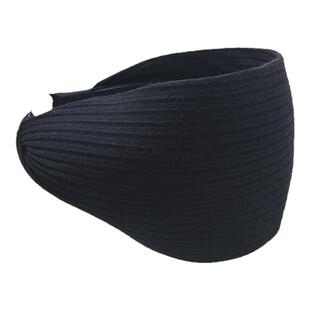 易梦玲同款宽边针织发箍女款简约运动风休闲头箍带齿防滑压发发饰