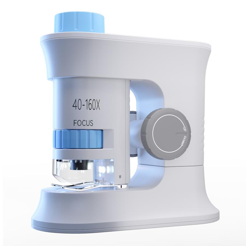 显微镜儿童科学便携式达尔文可看细菌生物高清放大镜高倍玩具礼物小学生幼儿园光学实验手持家用迷你160倍