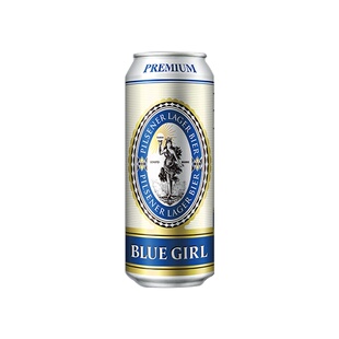 蓝妹精酿拉格小麦黄啤酒500ml*12听10.2°P整箱罐装批发百威集团