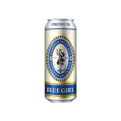 百威蓝妹啤酒500ml*12听整箱装