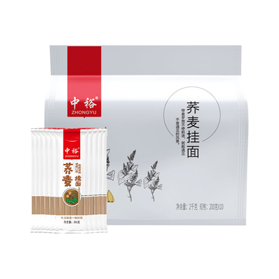 中裕荞麦挂面2kg独立包装200g*10