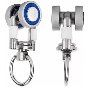 【全金属】不锈钢窗帘轨道滑轮滚轮金属轴承轮