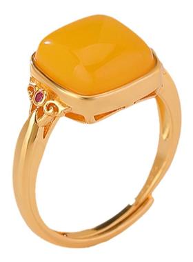 蜜蜡高级戒指本月新品限时优惠