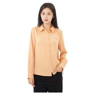 TRIBECA翠贝卡商场同款秋新款职业简约百搭翻领衬衫