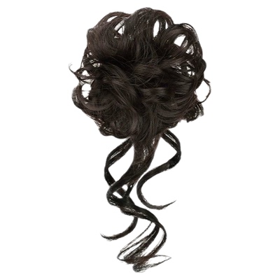 丸子头假发发圈盘发发髻龙须丸子头新中式假发花苞头仿真发假发包