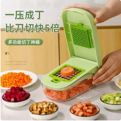 切丁神器切粒家用芒果切丁多功能切菜器罗卜土豆切块擦丝器刨丝器
