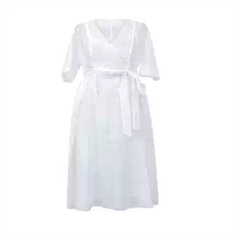 棉麻女装新款裙子女白色文艺复古苎麻连衣裙轻奢超仙汉服度假长裙