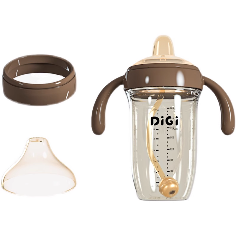 DiGi奶瓶吸管杯大宝宝护齿直饮杯鸭嘴水杯品牌耐摔一岁二岁以上通