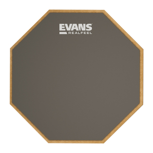 EVANS哑鼓垫Real Feel UV涂层单面架子鼓练习静音亚鼓打击板消音