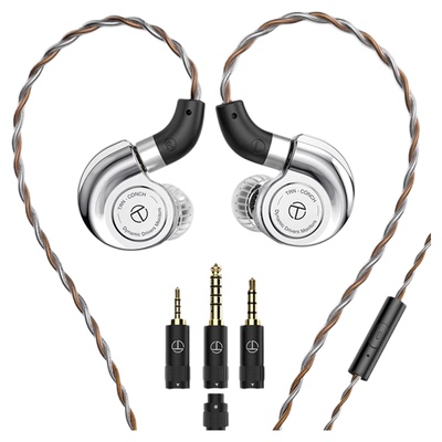 TRN海螺有线入耳式动圈耳机DLC振膜类钻石hifi高音质游戏音乐耳塞